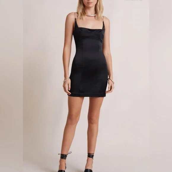 black bec and bridge mini dress Bec And Bridge Eloise Halter Mini Dress Black main image 0